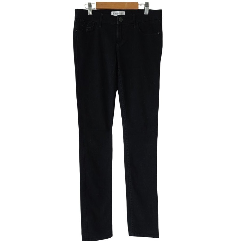 HABITUAL Skinny Jeans Black Mid-Rise Size 25